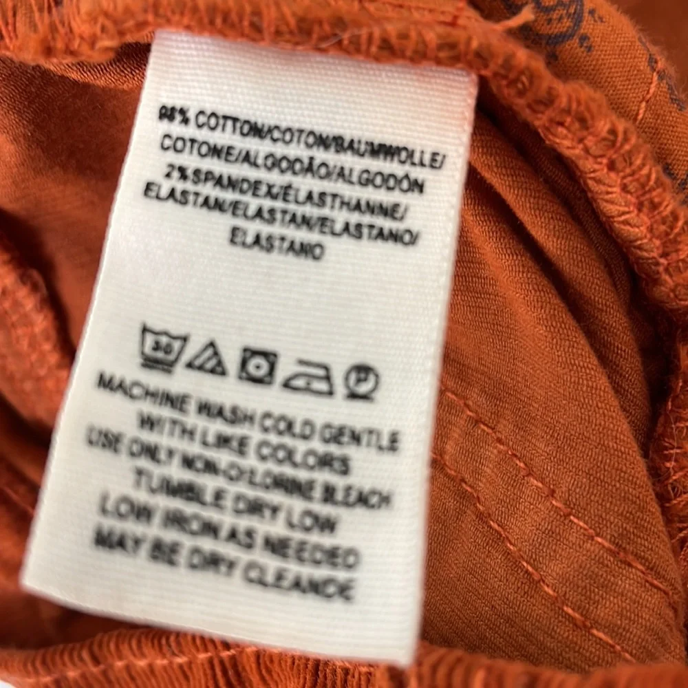 Free People We The Free Burnt Orange Corduroy Pants